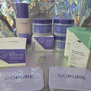 GOPURE Skincare Set with Purple and White Packaging 10 ITEMS IN ALL!!